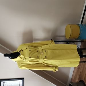 Dana Buchman Yellow Trench Coat